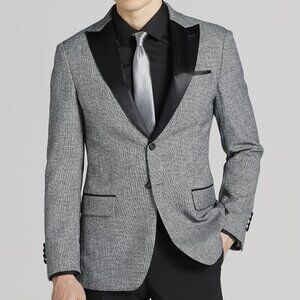 NEW Egara Slim Fit Satin Trim Dinner Tuxedo Jacket 42L